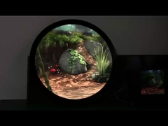 Okrągły wyświetlacz LCD z ekranem dotykowym