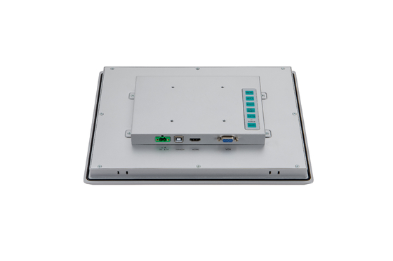 12.1" IP65 front pure flat screen VGA HDMI input panel mount wall mount pcap touch monitor industrial touch display