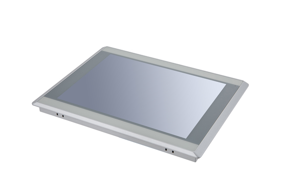 12.1" IP65 front pure flat screen VGA HDMI input panel mount wall mount pcap touch monitor industrial touch display